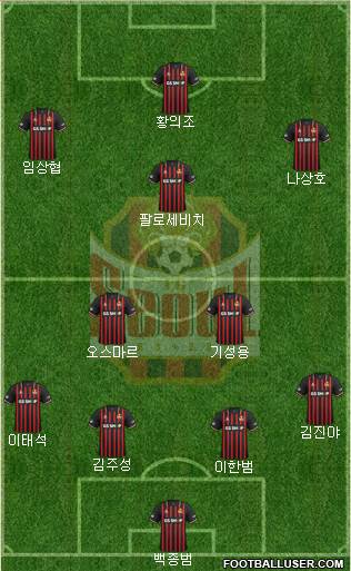 FC Seoul 4-2-3-1 football formation