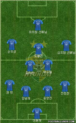 Ulsan Hyundai Formation 2024