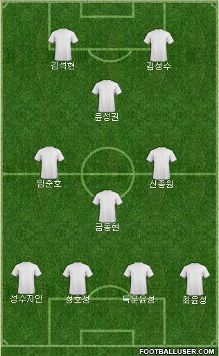 World Cup 2014 Team football formation