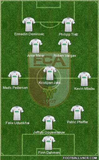 FC Augsburg Formation 2024