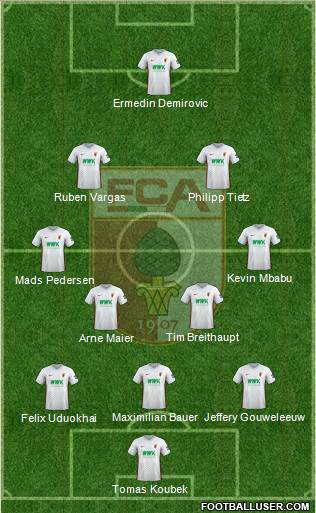 FC Augsburg Formation 2024