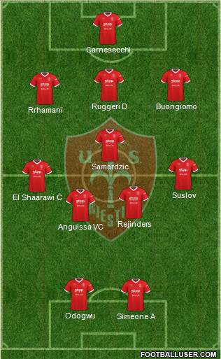 Triestina football formation