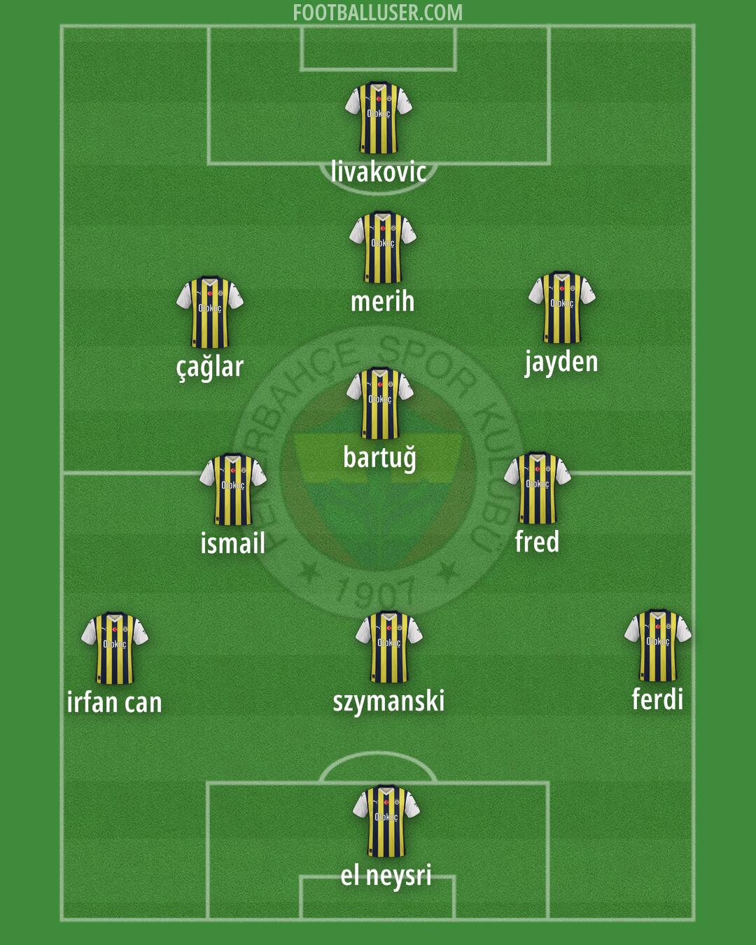 Fenerbahçe Formation 2024