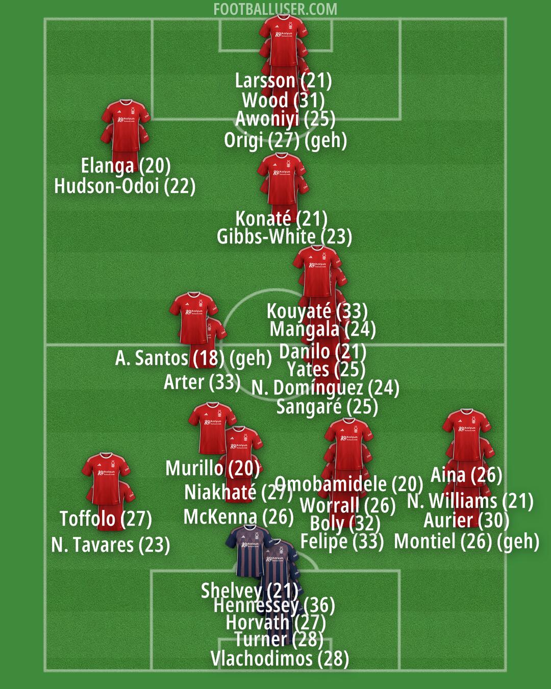 Nottm Forest Formation 2024