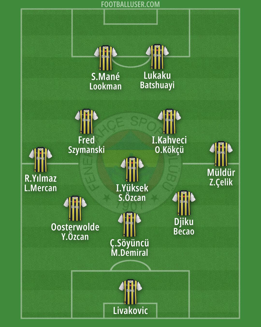 Fenerbahçe Formation 2024