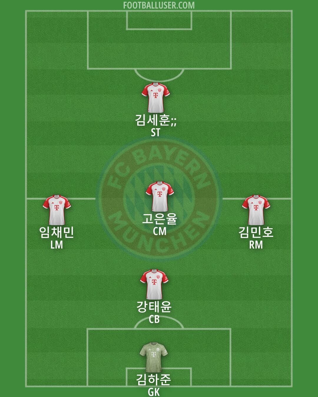 FC Bayern Formation 2024