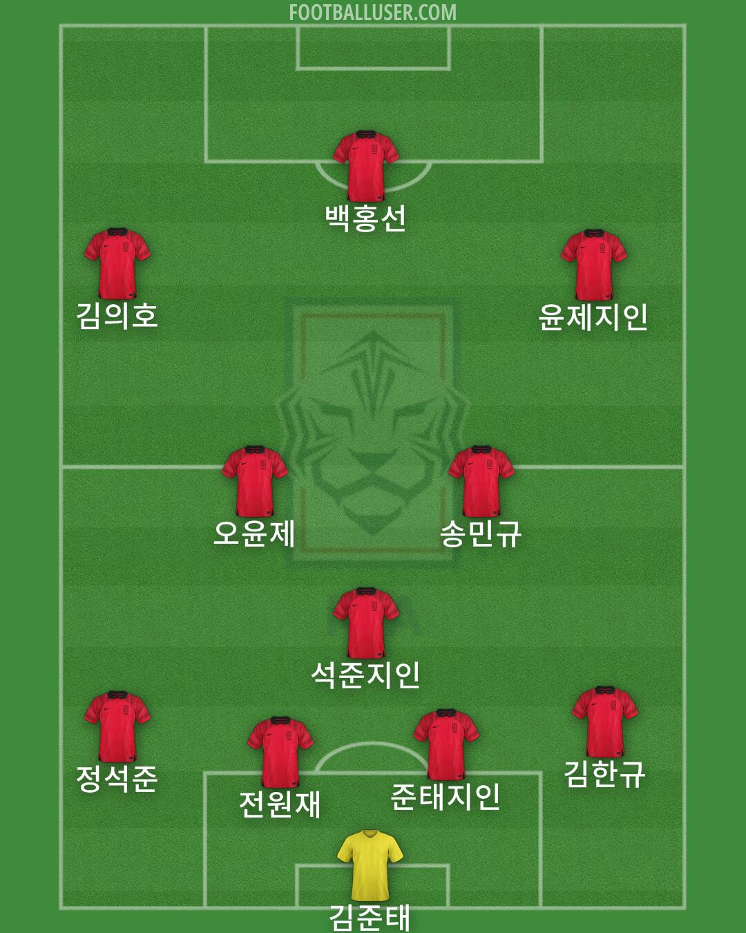 South Korea Formation 2025
