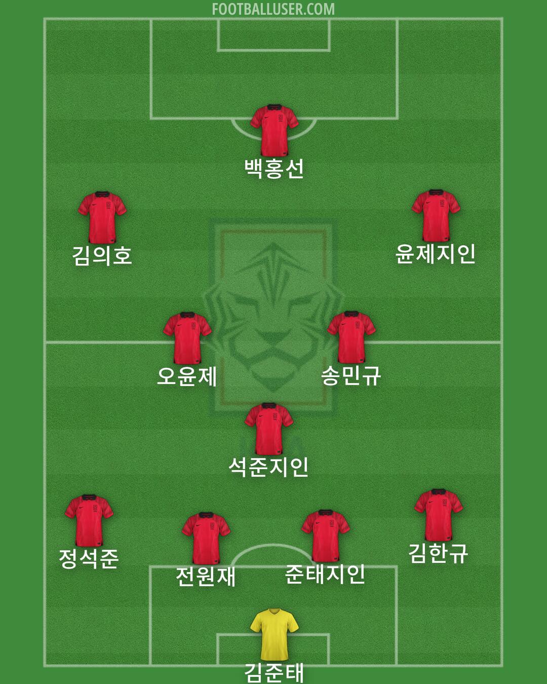 South Korea Formation 2025