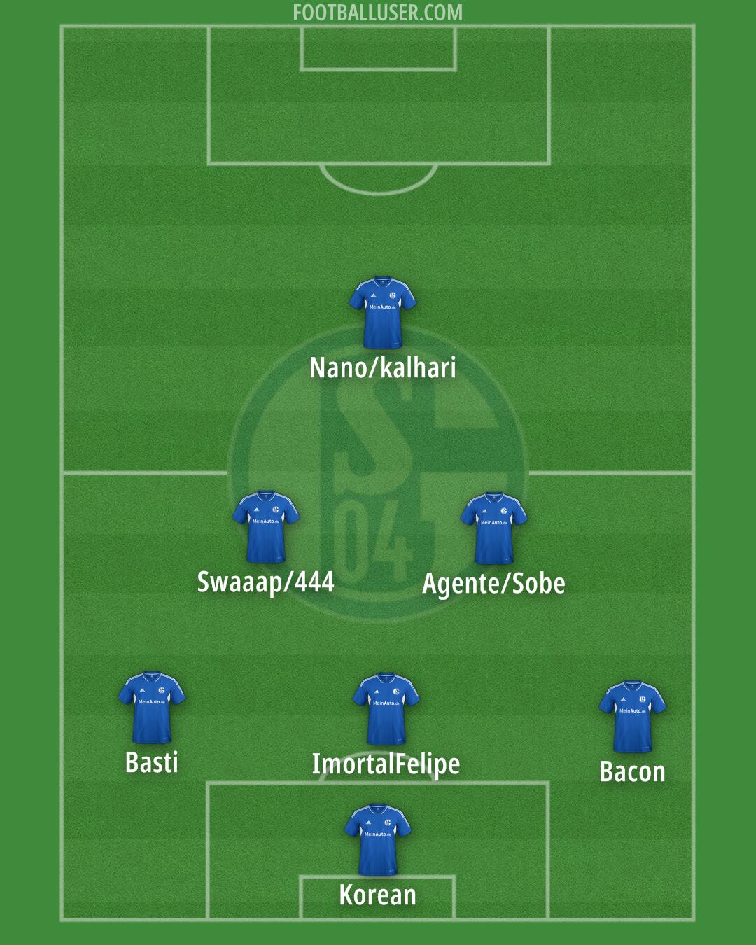 Schalke 04 Formation 2025