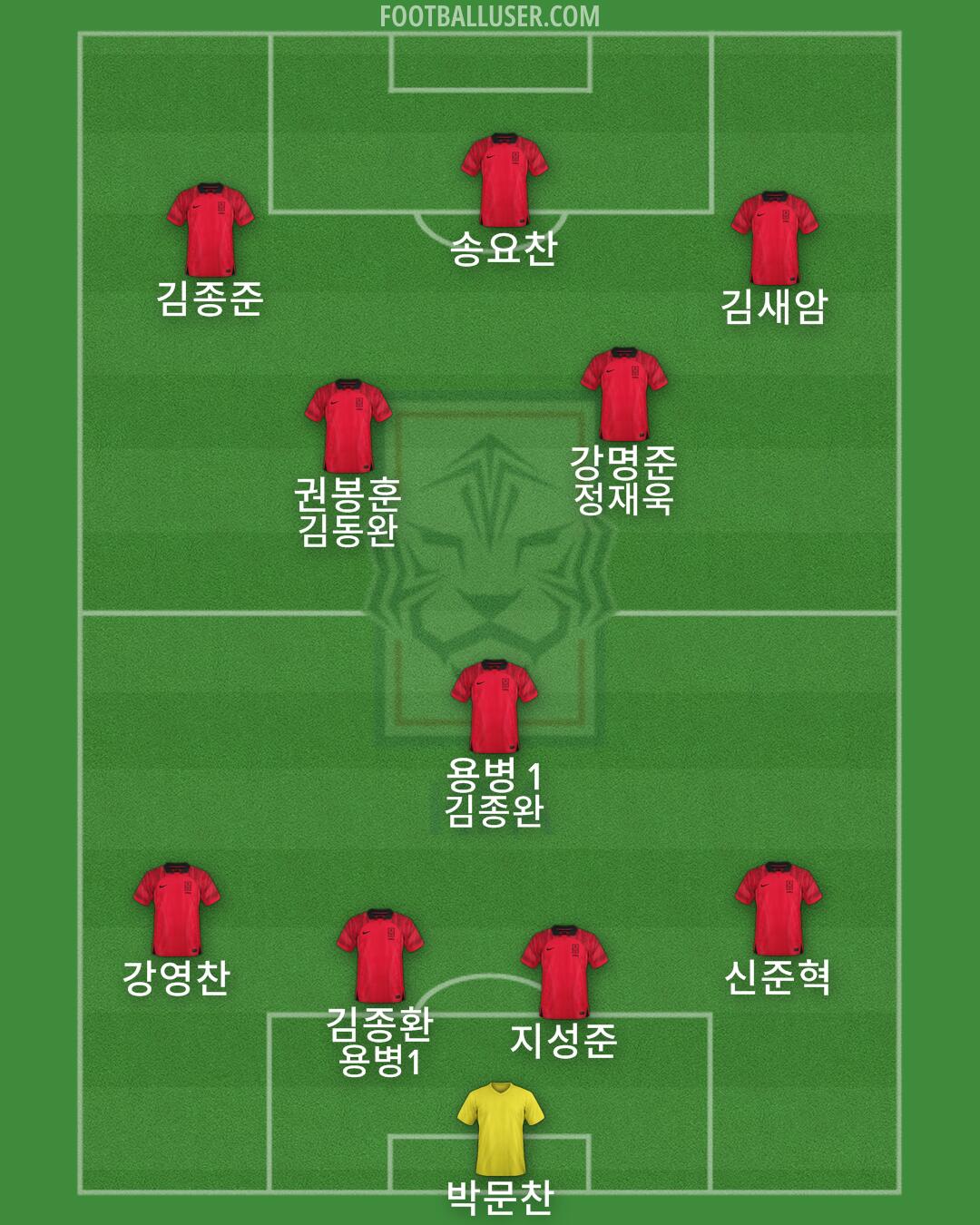 South Korea Formation 2025