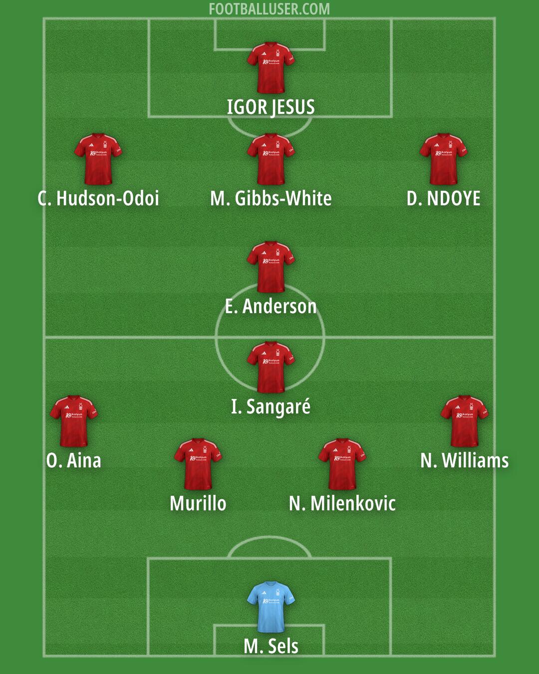 Nottm Forest Formation 2025