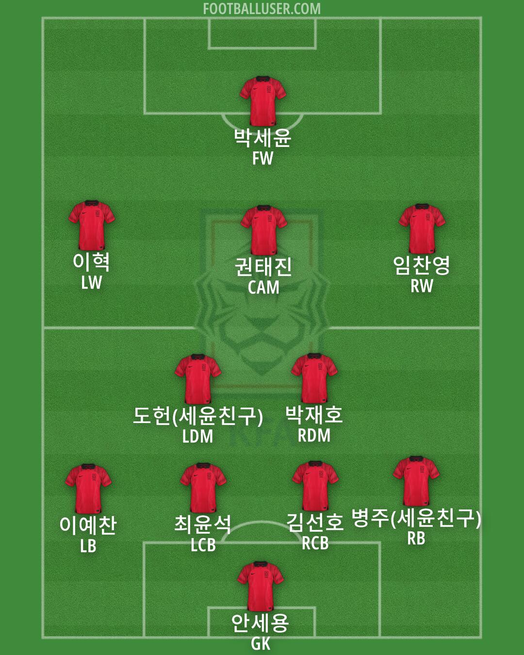 South Korea Formation 2025