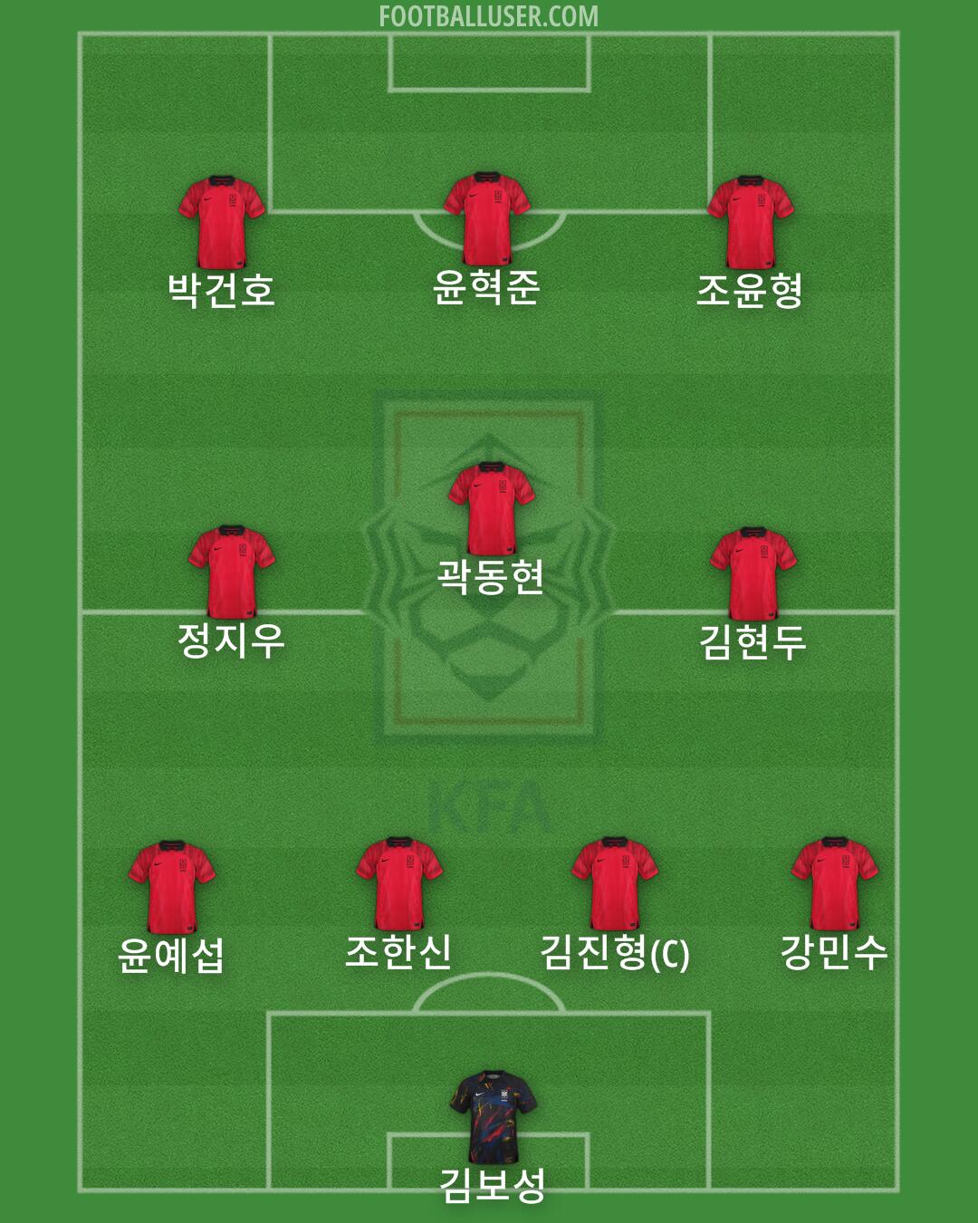 South Korea Formation 2025
