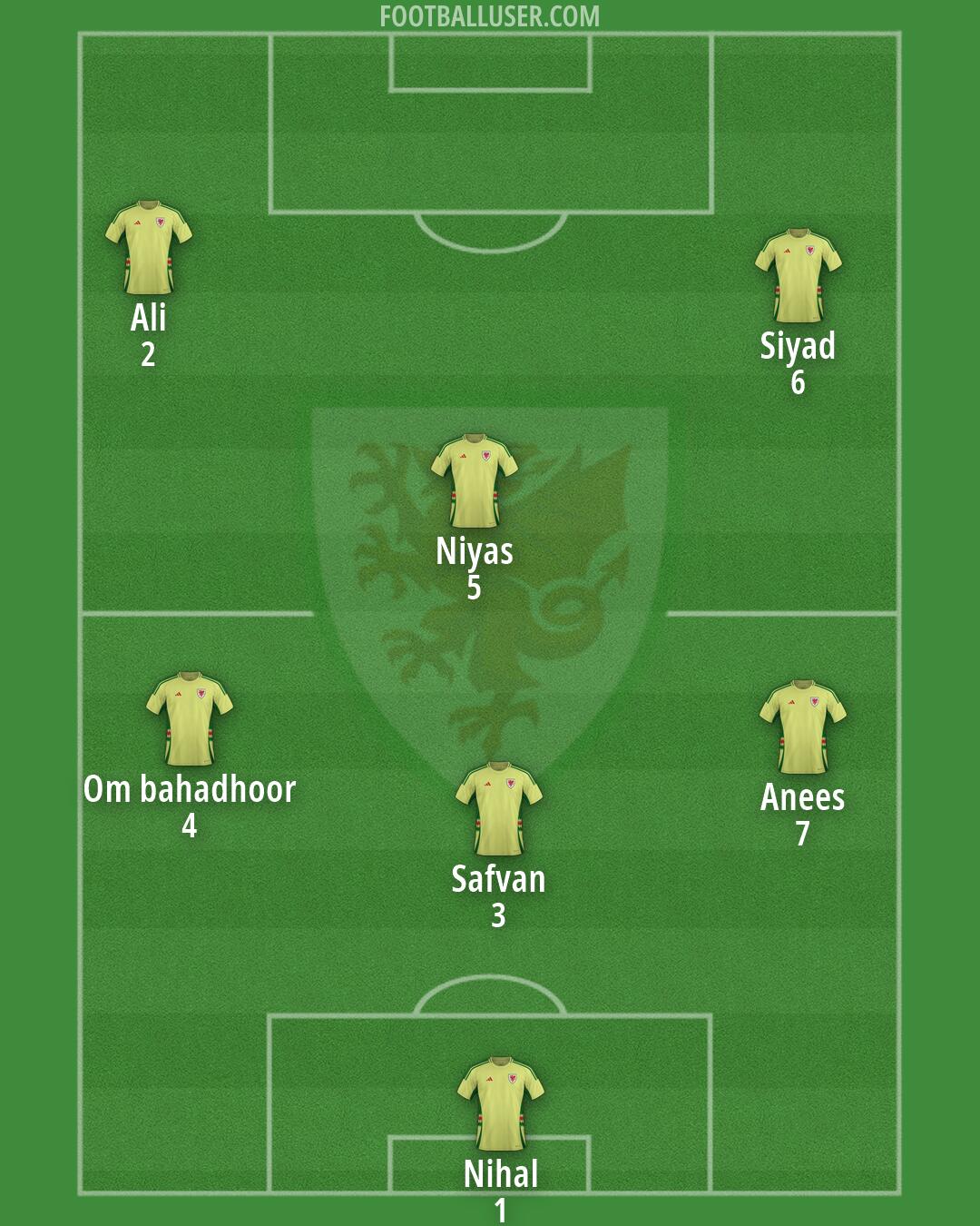 Wales Formation 2026