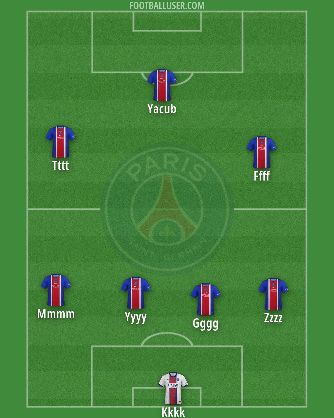 PSG Formation 2026